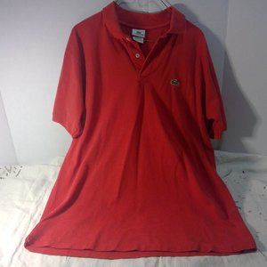 Lacoste Polo Shirt Men's Size 7 (XXL) Red